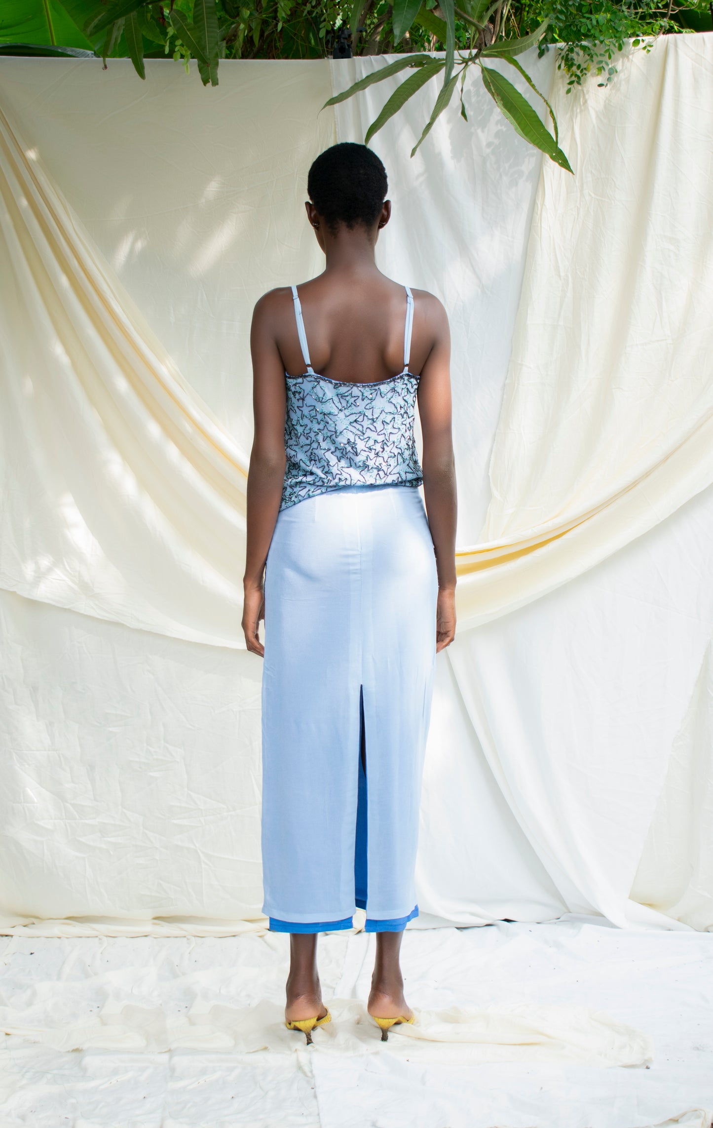 Beaded Pocket Detail Skirt