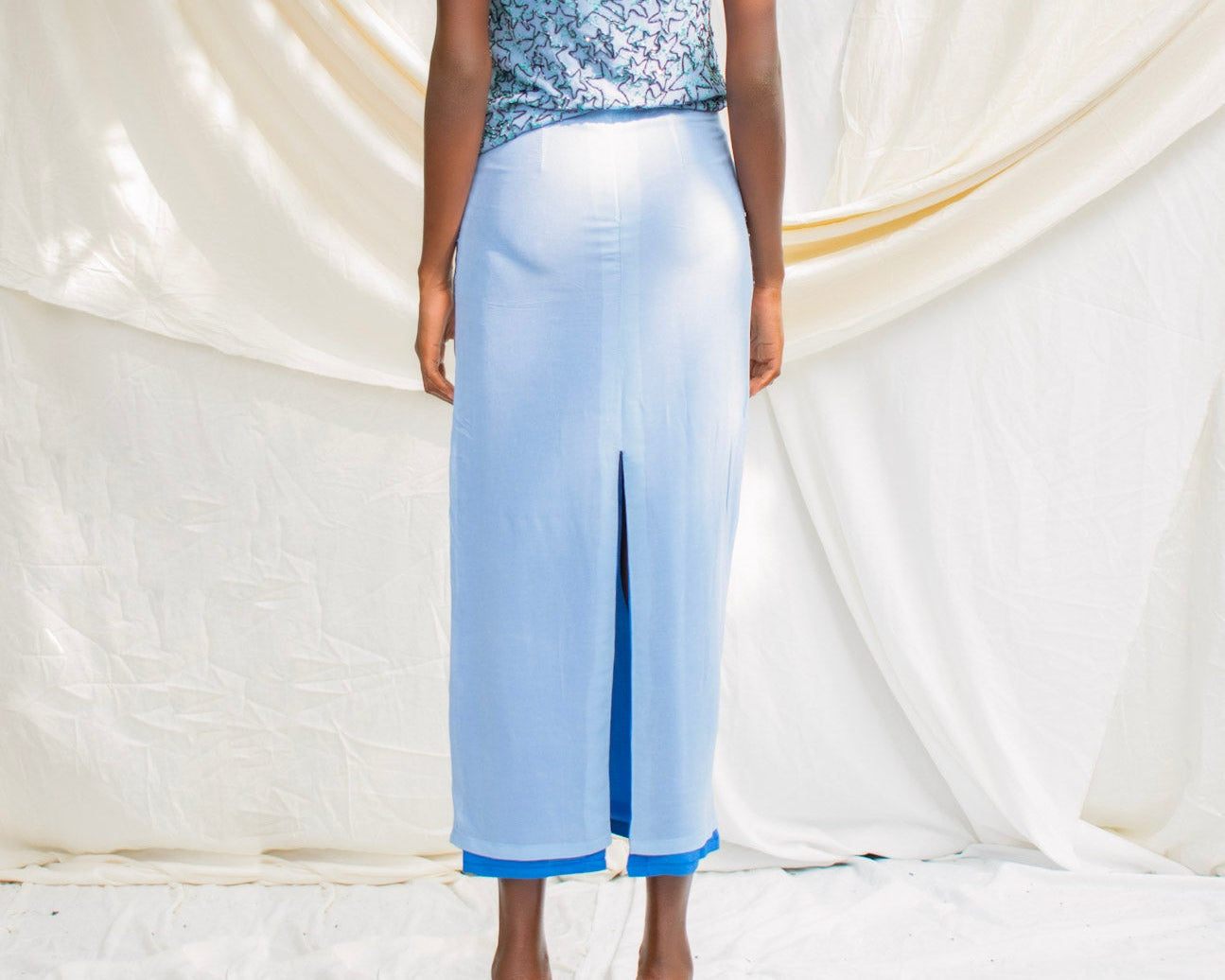 Beaded Pocket Detail Skirt