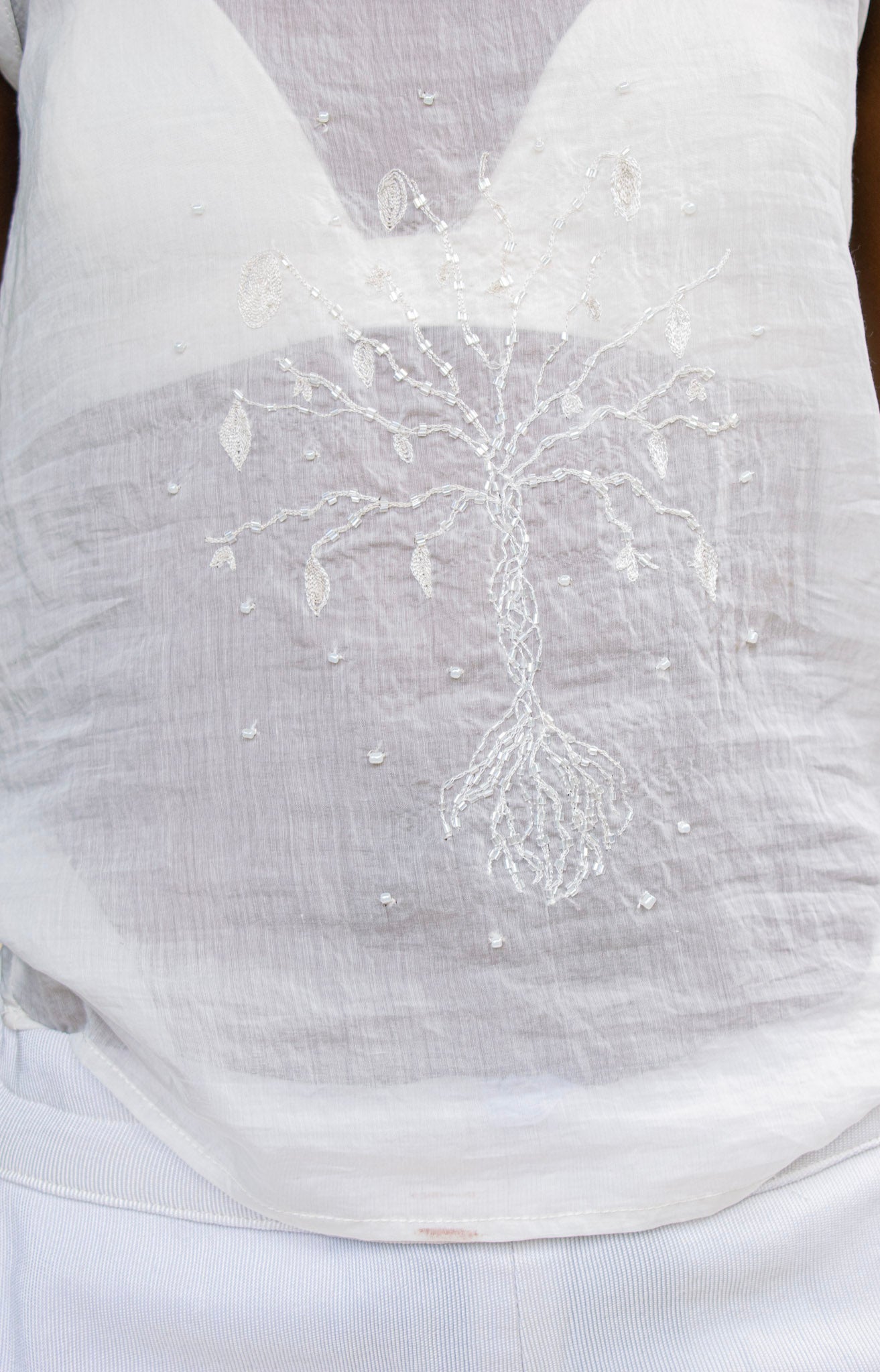 Voile Hand Beaded Top