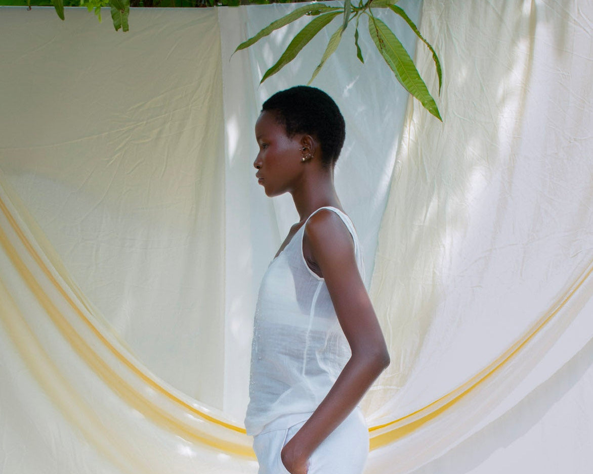 Voile Hand Beaded Top
