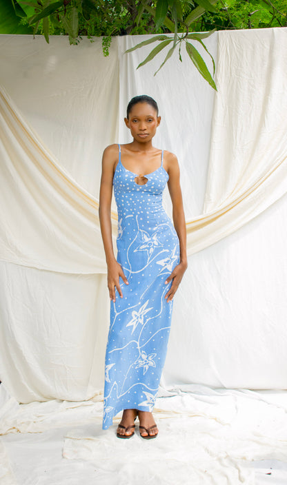 Keyhole Print Dress