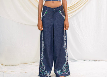 Beaded Cocoa Jeans