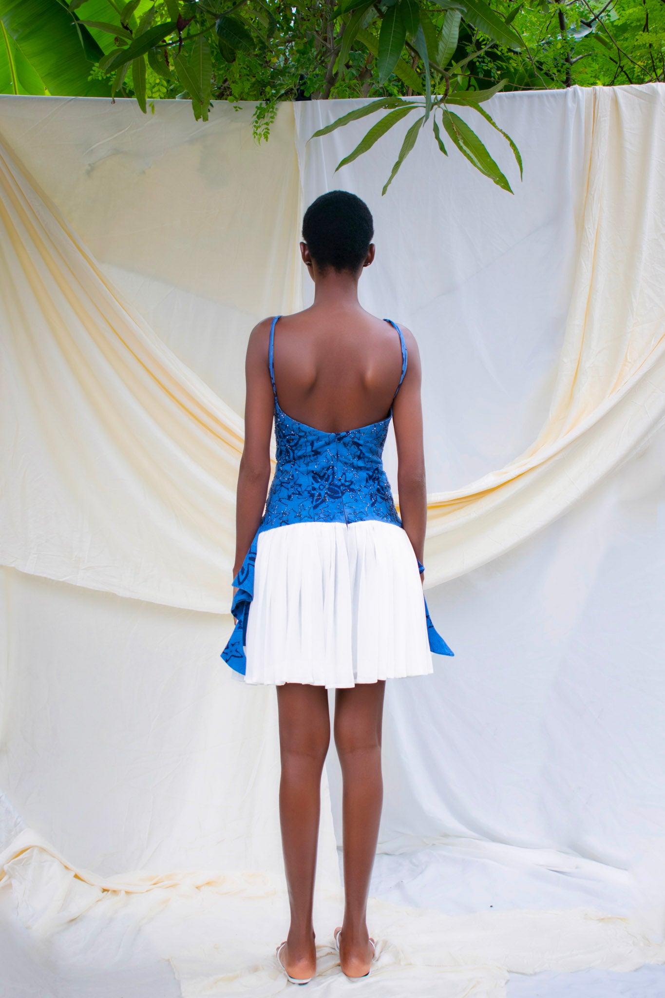 Batik Halter Mini Dress