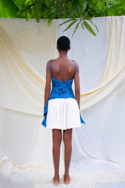 Batik Halter Mini Dress