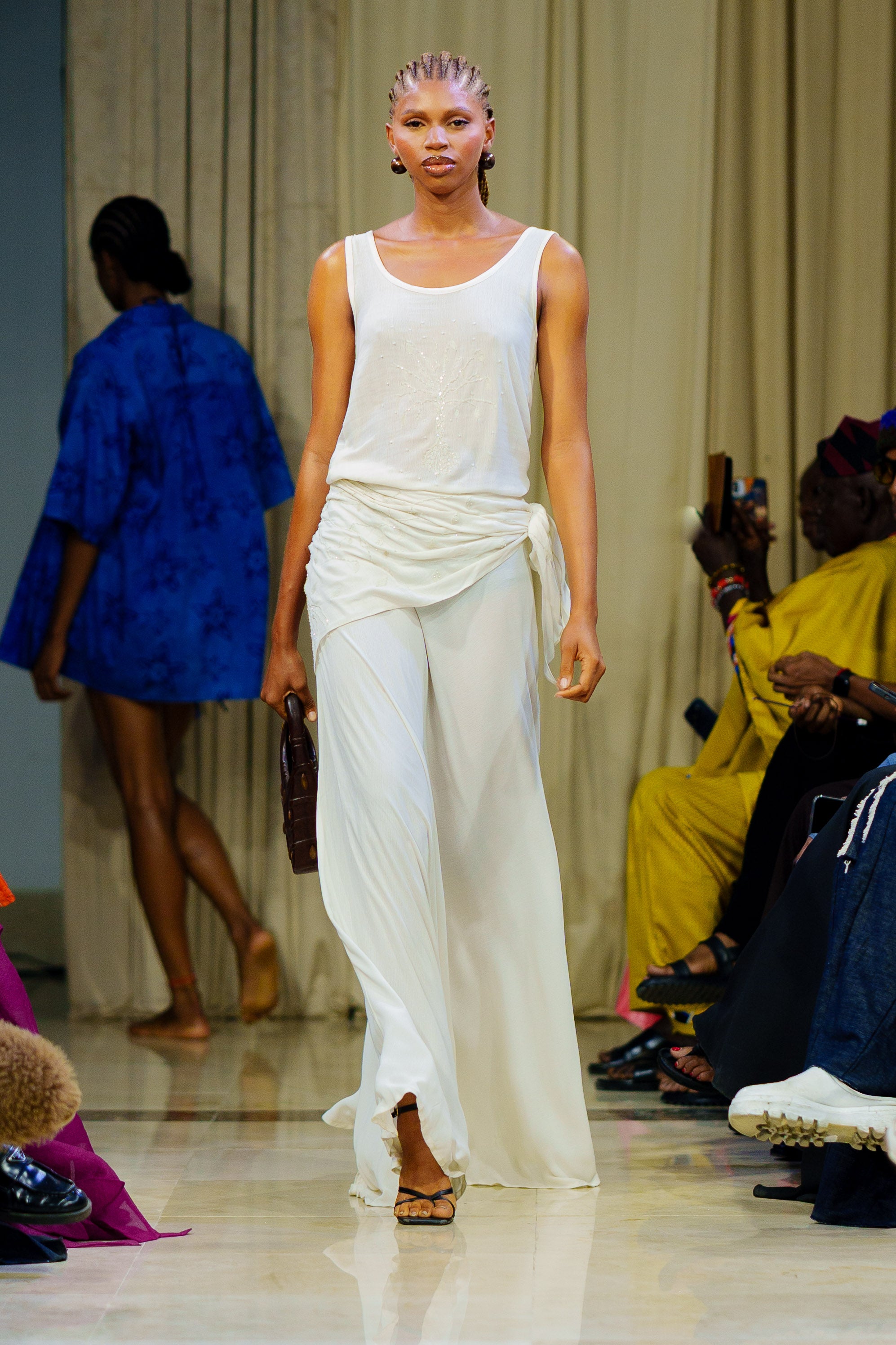 Voile Beaded Scarf Skirt