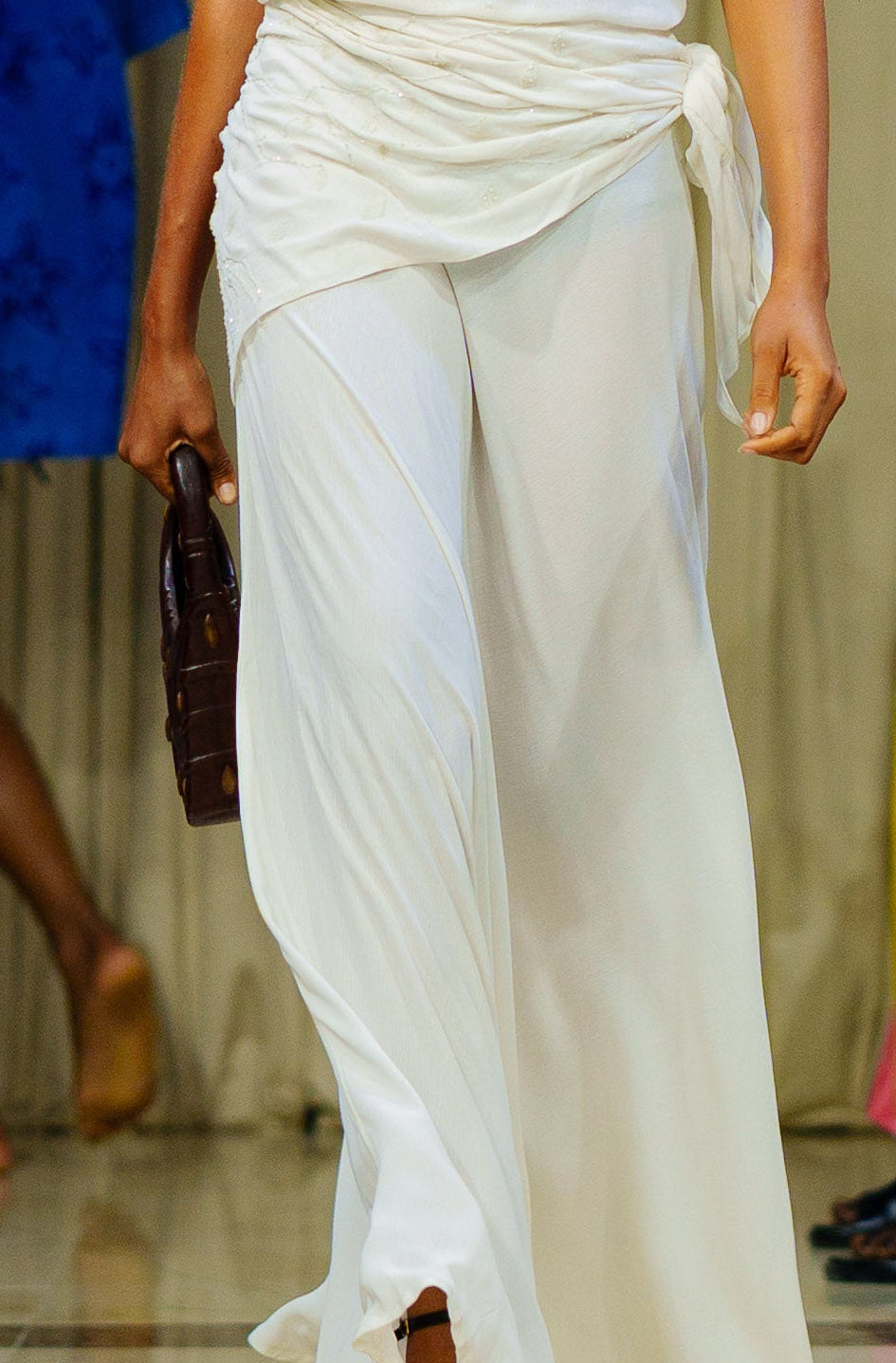 Voile Beaded Scarf Skirt