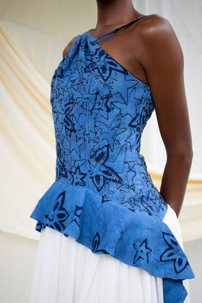 Batik Halter Mini Dress