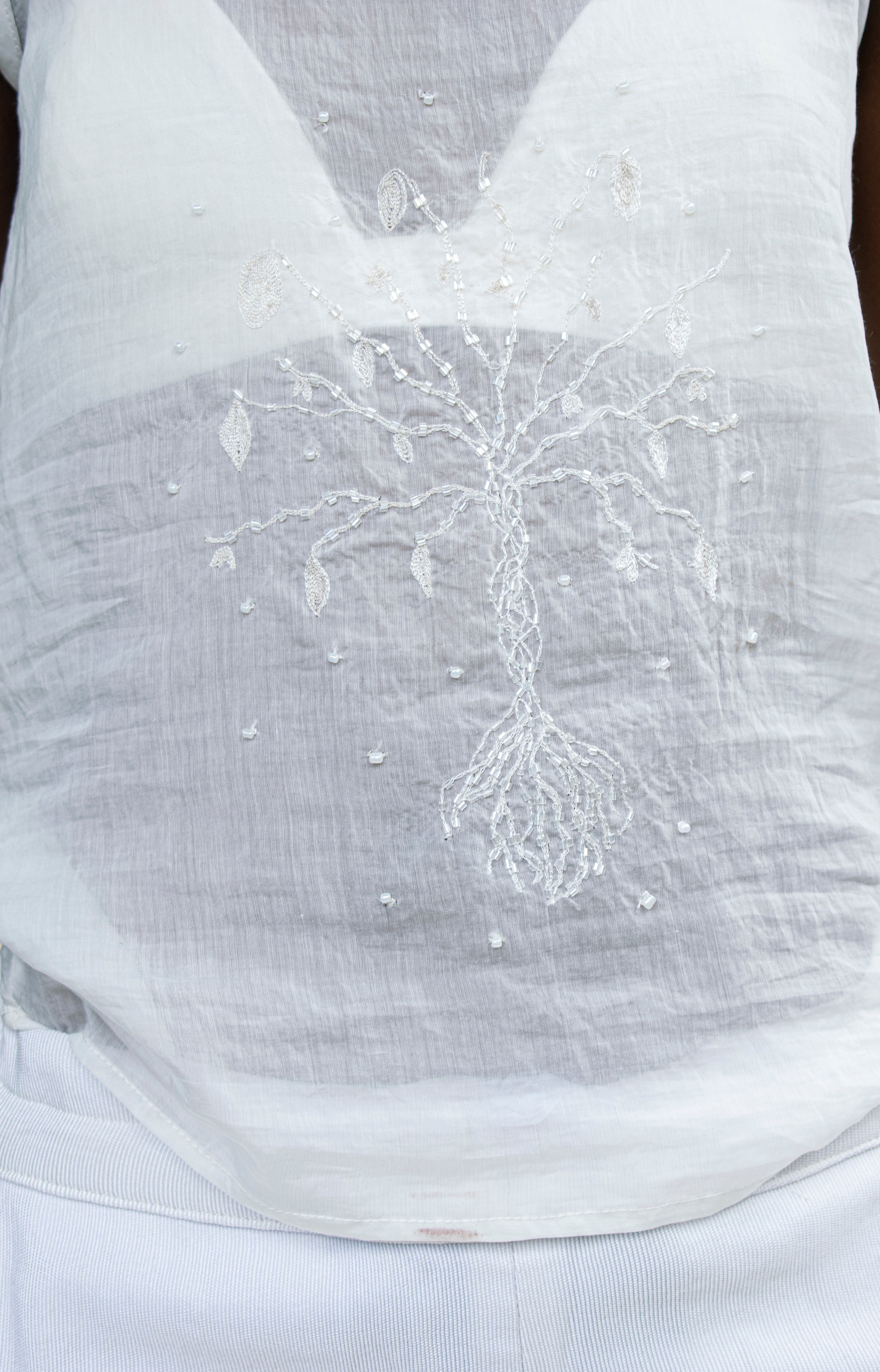 Voile Hand Beaded Top