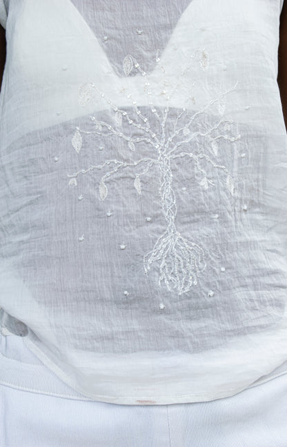 Voile Hand Beaded Top