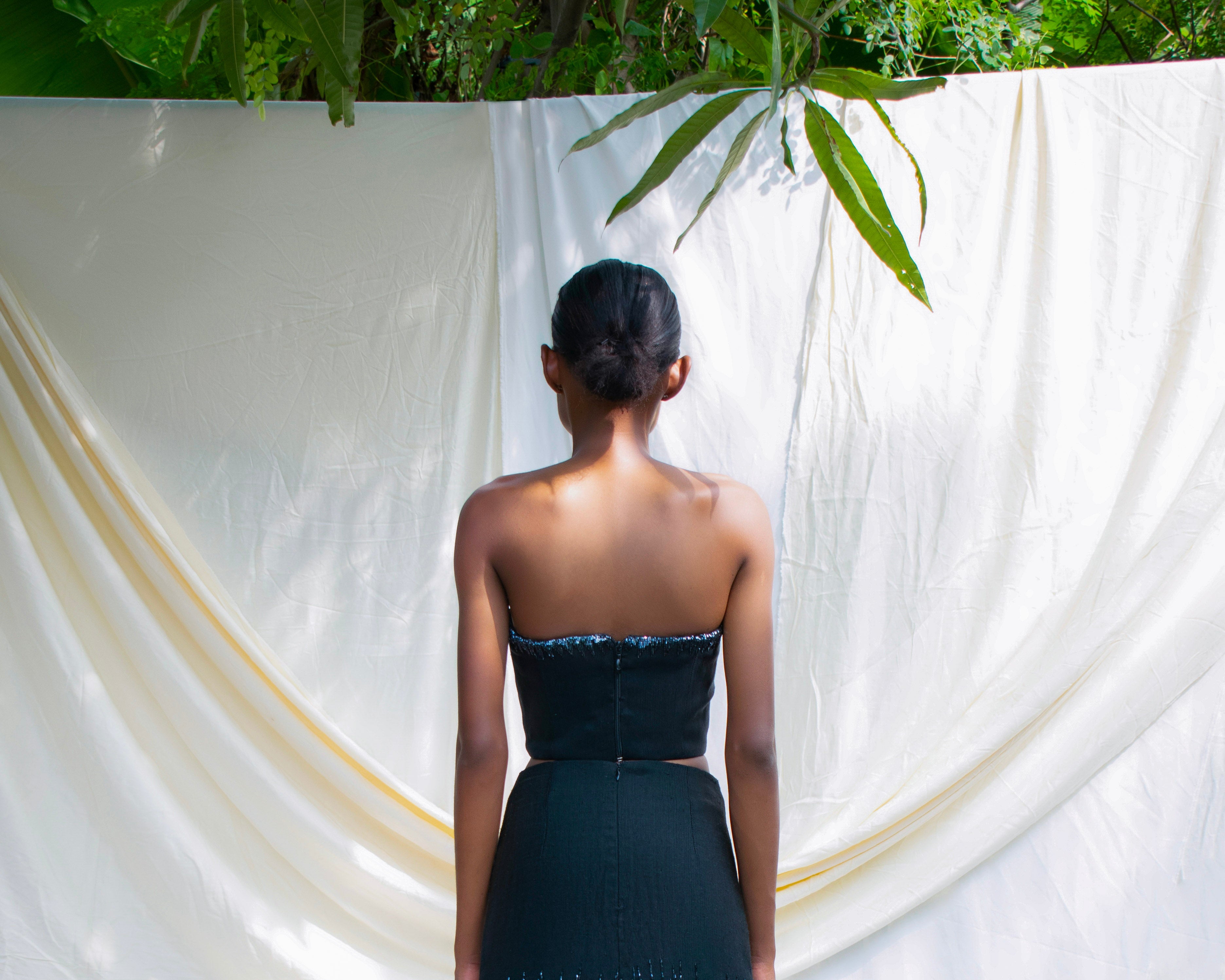Aso Oke Beaded Top