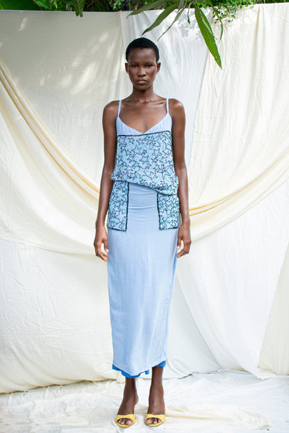 Beaded Pocket Detail Skirt