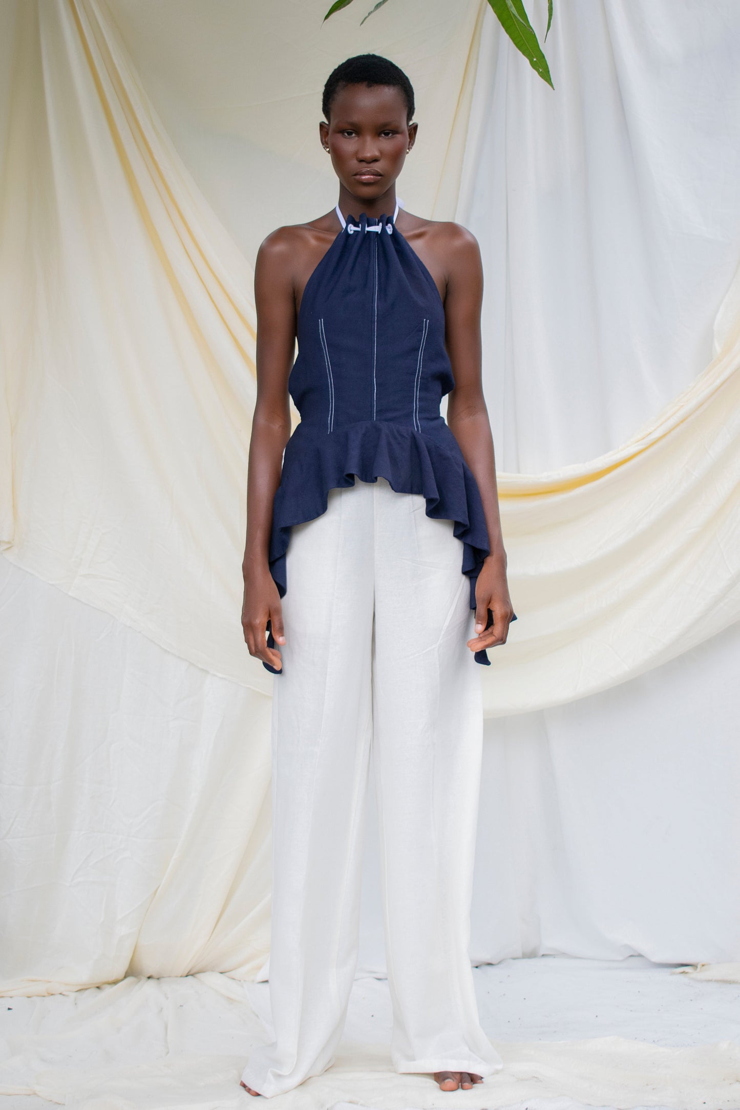 Embroidered Eyelet Detail Top