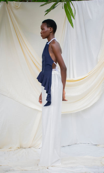 Embroidered Eyelet Detail Top