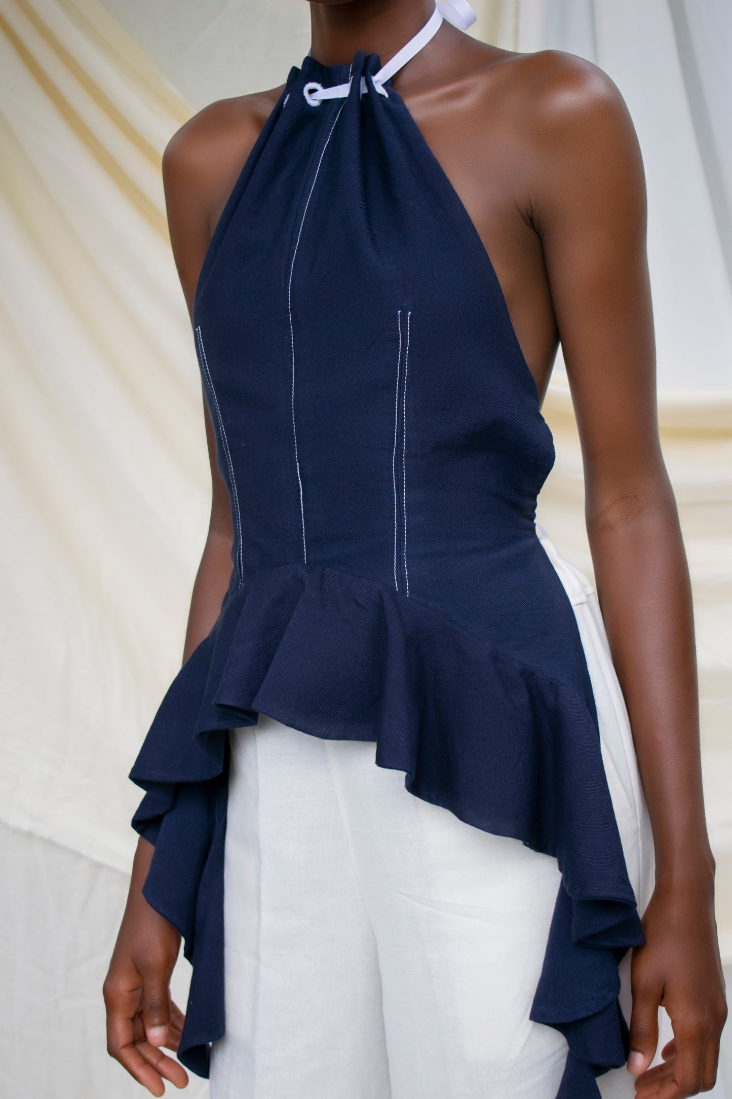 Embroidered Eyelet Detail Top