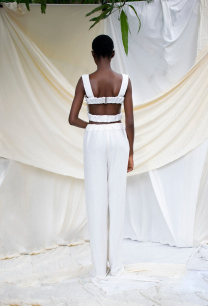 Hand Beaded Strap Detail Top