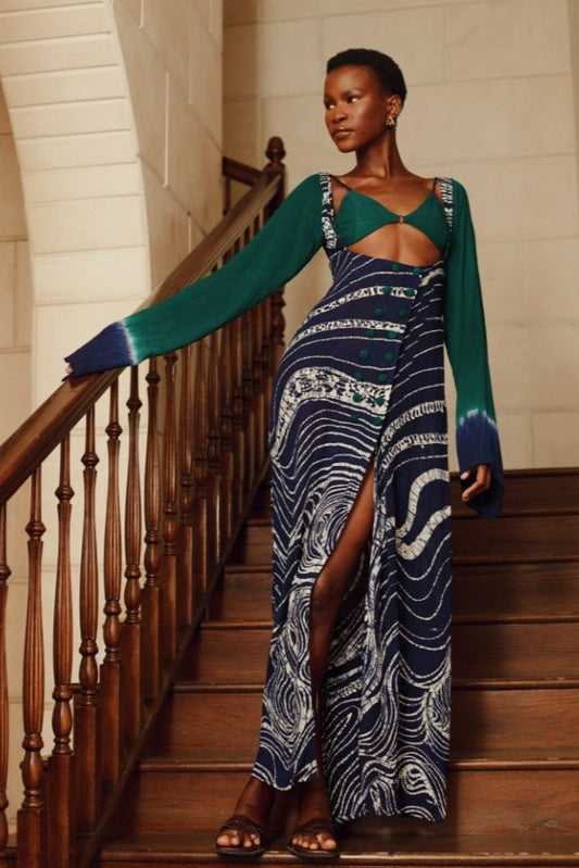 Two Piece Batik Beach Dress