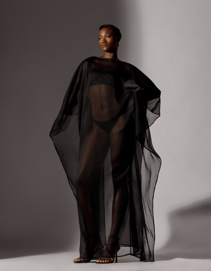 CHIFFON SHEER KAFTAN