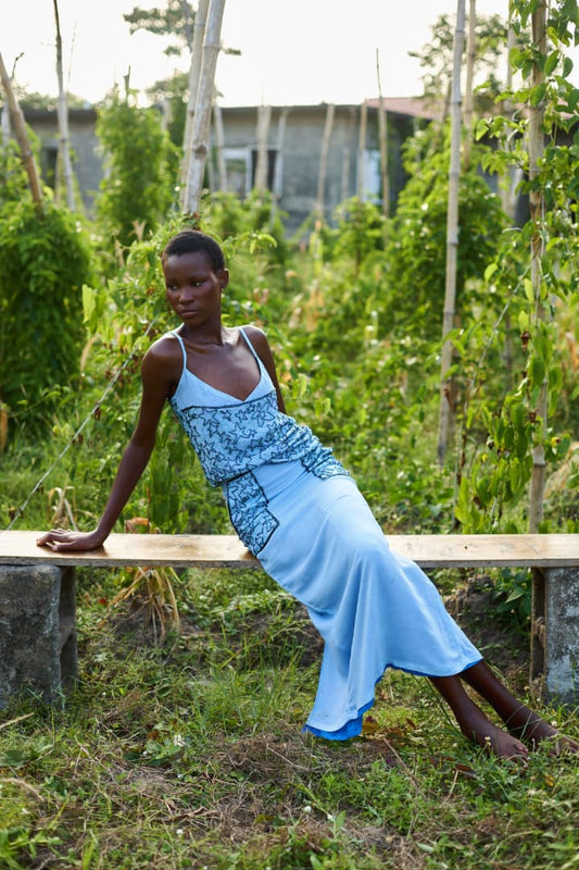 Beaded Pocket Detail Skirt